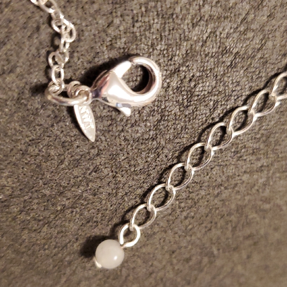 Silver Tone Starfish Pendant Necklace – Marcasite Style Coastal Beach Jewelry - Picture 5 of 6